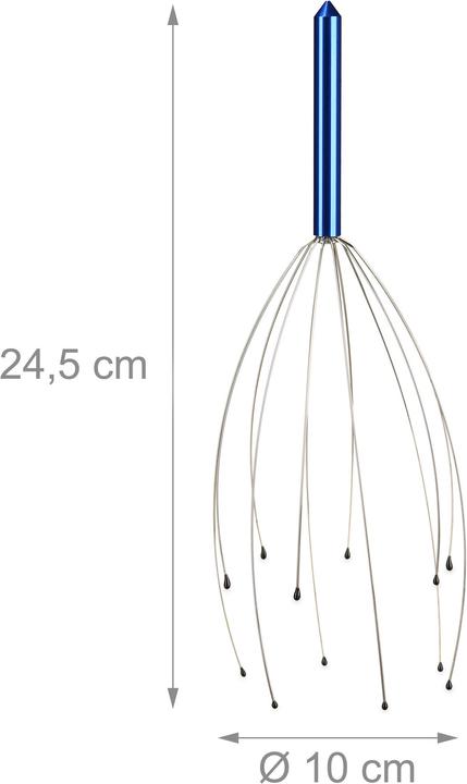 Actual product image Relaxdays Head Massager Metal