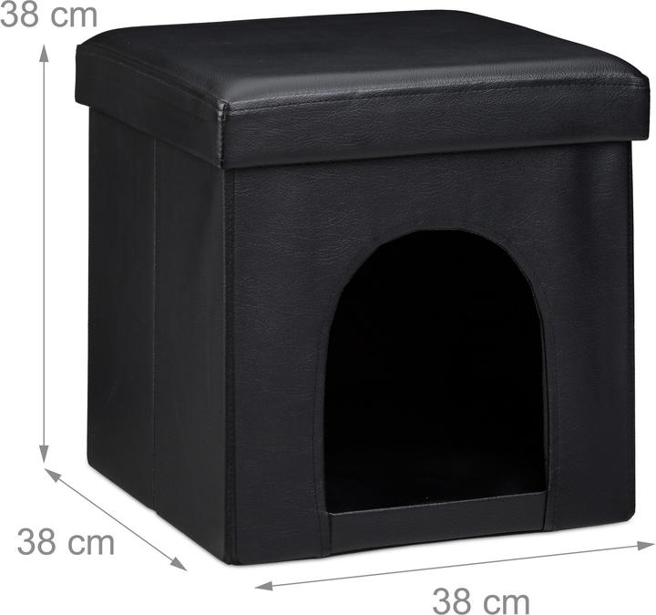 Actual product image Relaxdays Dog Box Seat Stool