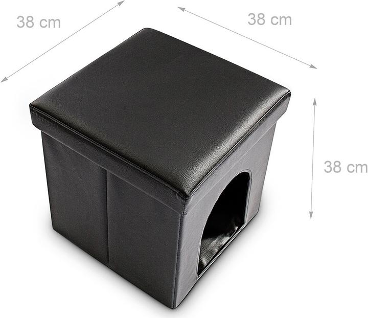 Actual product image Relaxdays Dog Box Seat Stool