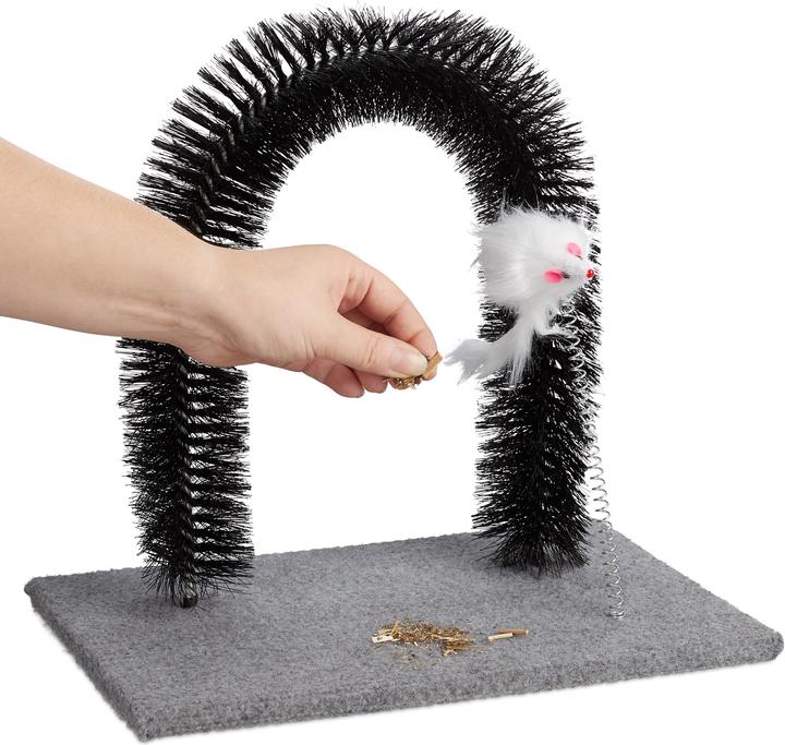 Produktbild Relaxdays Kratzbogen (33 cm, Schwarz)