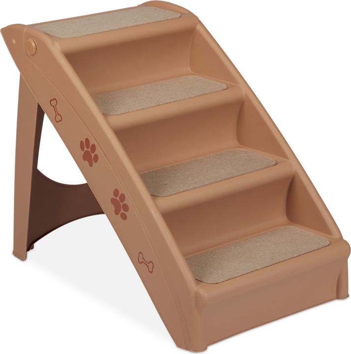 Relaxdays Hundetreppe (Hund, Faltbar, Atmungsaktiv)