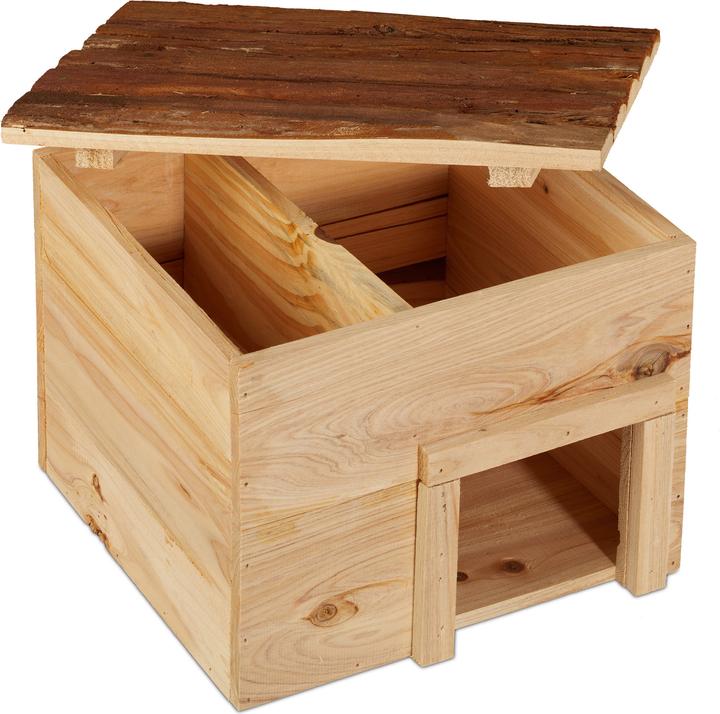 Image du produit Relaxdays Maison hérisson, en bois