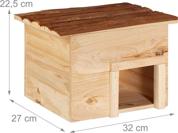Image du produit Relaxdays Maison hérisson, en bois
