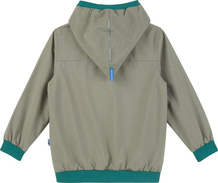 Produktbild finkid wendbare Regenjacke Muutuva vetiver/deep jungle (104, 110)