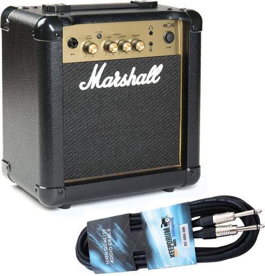 Marshall MG10G Gitarren-Verstärker mit Kabel (Gitarre, 10 W)