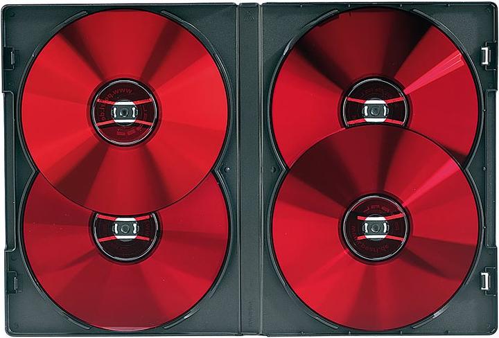 Produktbild Pearl 2-mal: CD/DVD Soft Hülle für 4 DVDs (10er-Set)