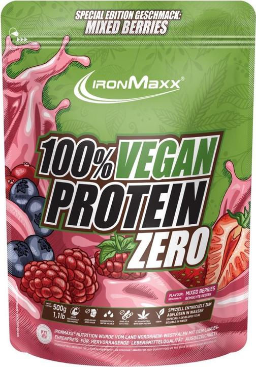 Actual product image IronMaxx 100% Vegan Protein Zero (Mixed berries, 1 pcs.)