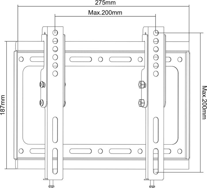Image du produit Montiss Uchwyt TV Olimp MT013 13-42" (Mur, 42", 35 kg)