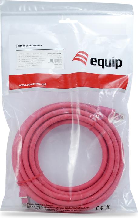 Actual product image equip RJ-45 - RJ-45, M/M S/FTP, 24AWG PoE++, LSZH (S/FTP, CAT8.1, 5 m)