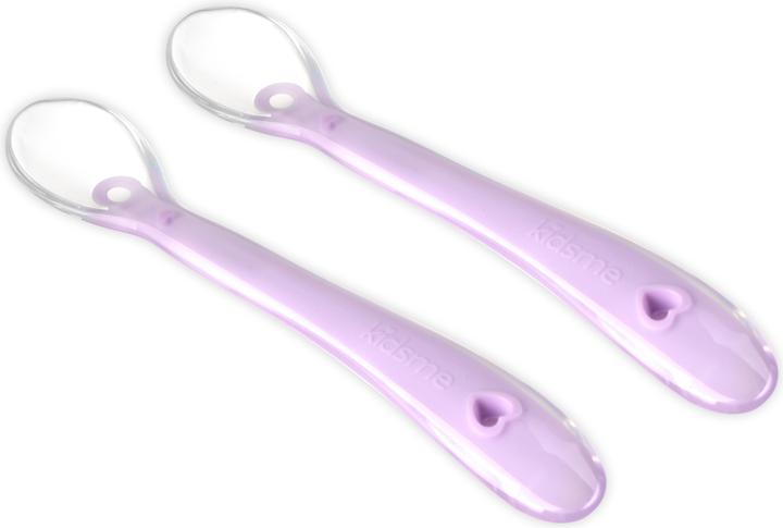 Produktbild Kidsme Silicone spoon - Lavendel 2-pack (KIDS140308LA)