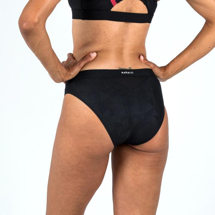 Actual product image Nabaiji Women's sports bikini bottoms - Kamyleon Geol black (38)