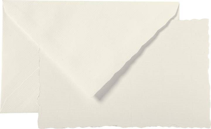 G. Lalo 10 ensembles Mode de Paris 97x152mm, Vergé de France, coupe Moyen-Age, 300g - blanc (1 x)