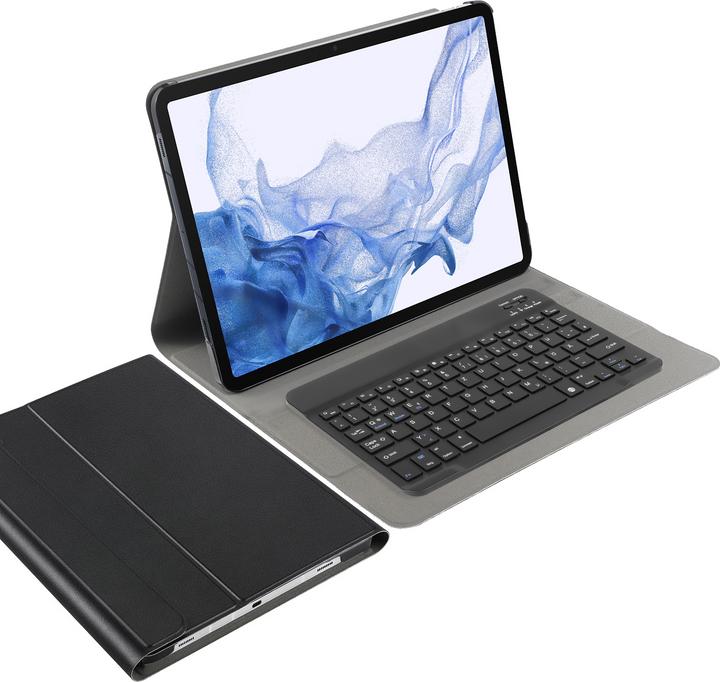 Produktbild Cazy Tastatur Hülle Kompatibel mit Samsung Galaxy Tab S8+ - Schutz Etui mit magnetisch Abnehmbarer (DE, Galaxy Tab S8+)