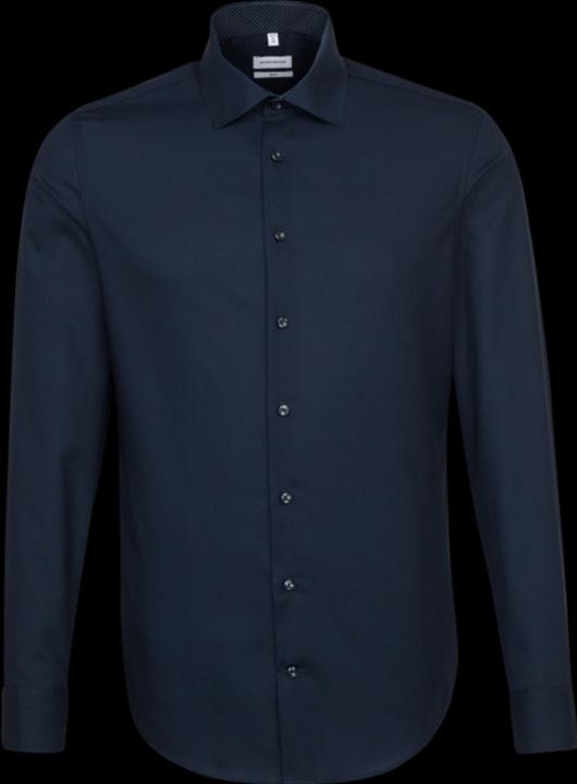 Seidensticker Hemd Slim Fit Business Kent Patch 12 dark blue (L)