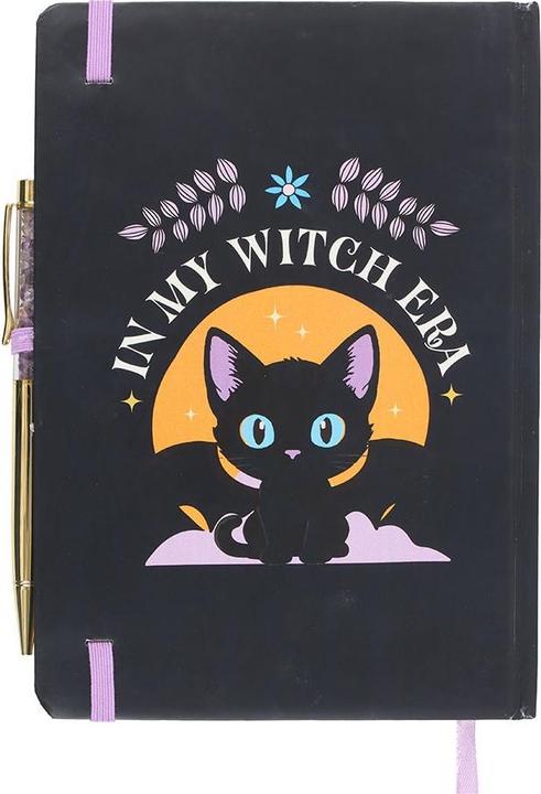 Actual product image Something Different In My Witch Era Amethyst A5 Notebook & Pen (Lined)