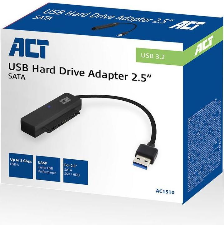 Image du produit Câble adaptateur USB pour disque dur/SSD 2,5" SATA