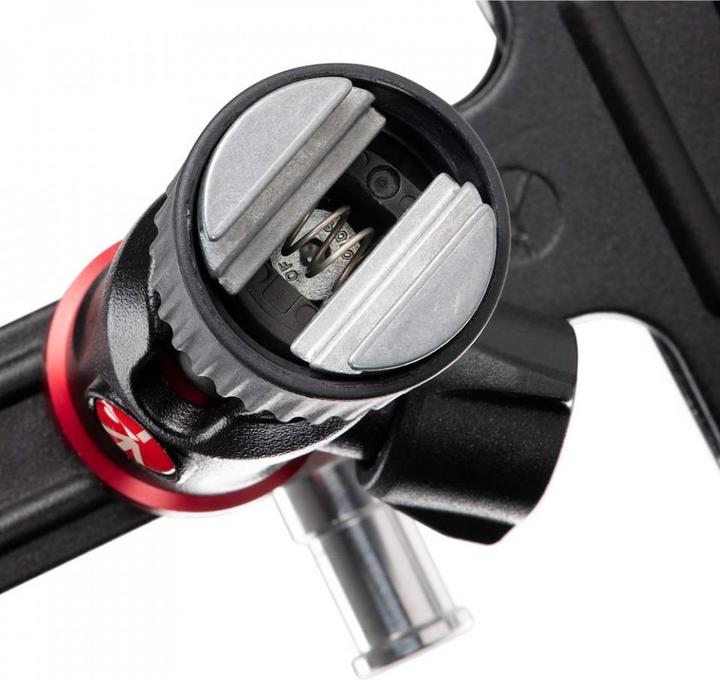 Produktbild Manfrotto Spring Clamp, Universalklammer Cold Shoe mit Kugelkopf und Blitzschuh (Stativklemme)