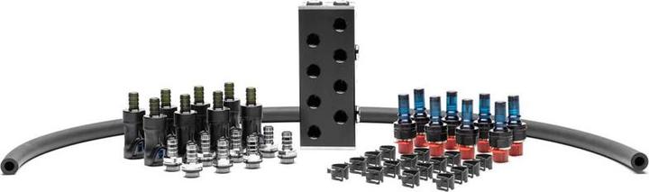 Actual product image EKWB EK-Pro Quick Disconnect Manifold 2CPU 2GPU Distributor Set