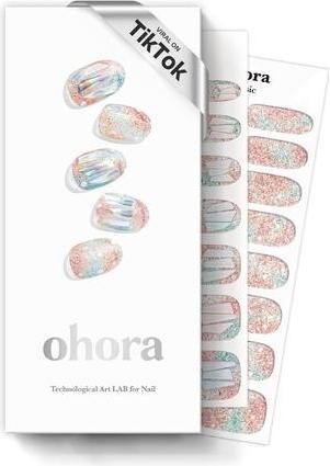 Produktbild Ohora Semi Cured Gel Nail Strips Newtro No1 White Metallic 30 Pcs (White metallic)