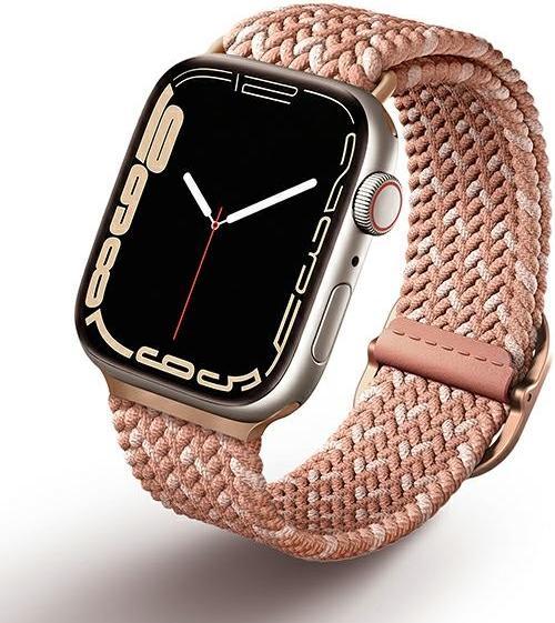 Actual product image Uniq Apple 4/5/6/7/8/SE Smart Watch Strap, Pink, 38/40/41mm (41 mm, 38 mm, 40 mm, Plastic)