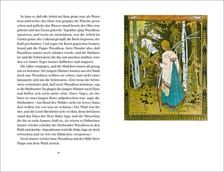 Actual product image »Wassilissa, die Wunderschöne« (German, Elizabeth Borchers, Ivan Bilibin, 2019)
