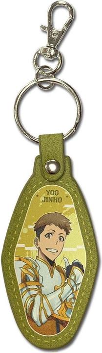 Actual product image GEE Solo Leveling leather key fob Yoo Jinho