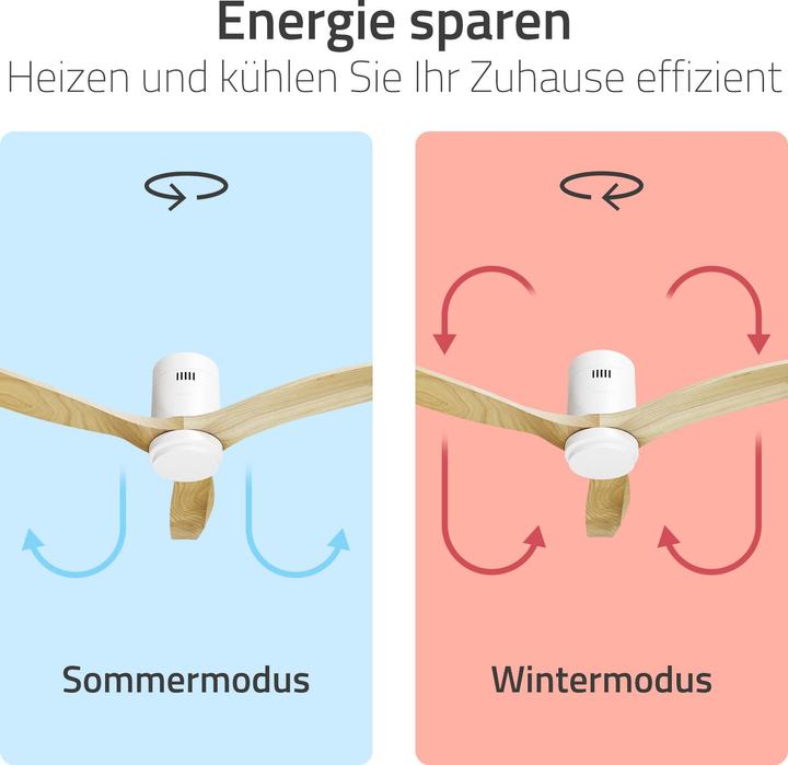 Actual product image Hombli Deckenventilator mit Licht (43 dB)