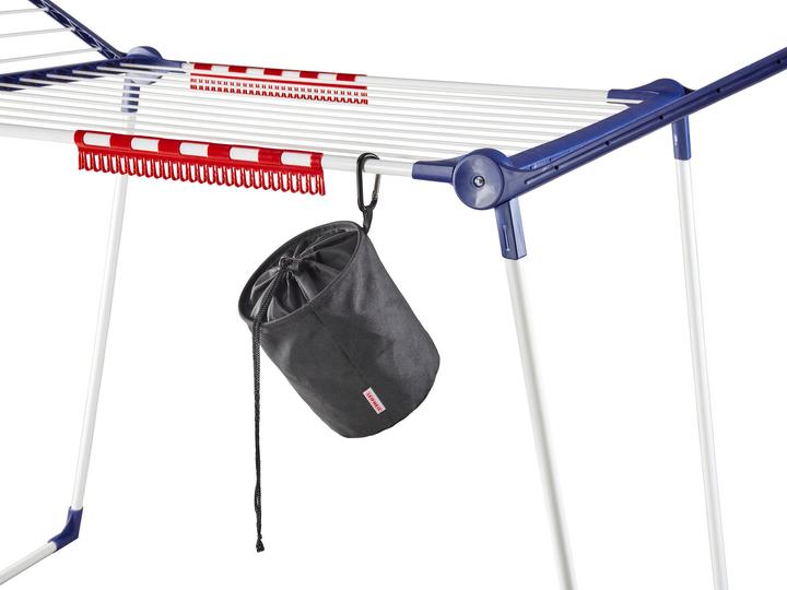 Actual product image Leifheit Clothes peg bag with snap hook and drawstring