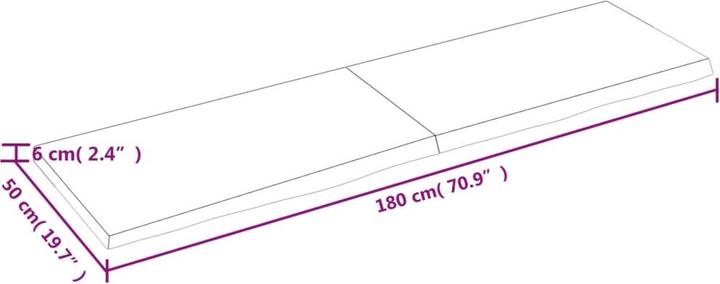 Image du produit VidaXL Sinikka (180 x 6 x 50 cm)