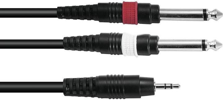Produktbild Omnitronic Adapterkabel 3,5 Klinke/2xKlinke 6m sw (6 m)
