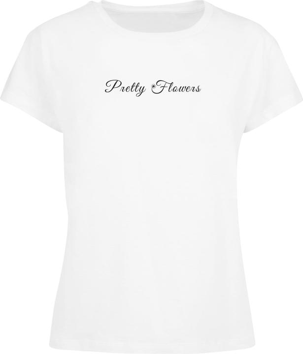 Actual product image Merchcode Ladies Pretty Flowers - Box Tee - 118669 (5XL)