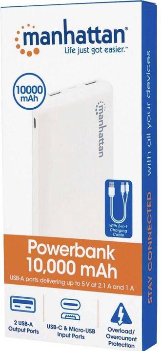 Immagine prodotto Manhattan Powerbank (10000 mAh, 5 W, 37 Wh)