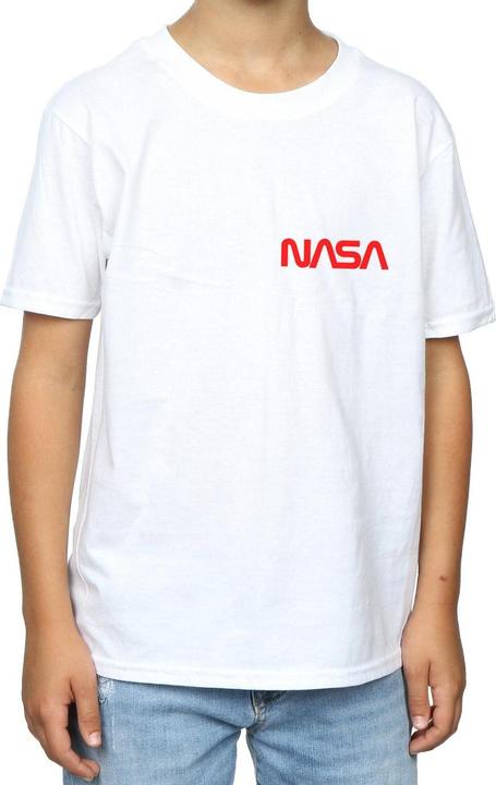 Immagine prodotto Nasa Modern Logo Chest Maglietta Ragazzi (128)