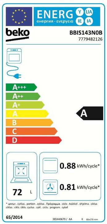 Image du produit Beko Four