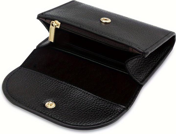 Actual product image Only-Bags.Store Minimalistische Münzgeldbörse, grosse Kapazität Reissverschluss Münzbeutel mit Rand Farbe, tragbare