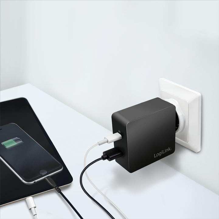 Produktbild LogiLink USB Steckdosenadapter (65 W)