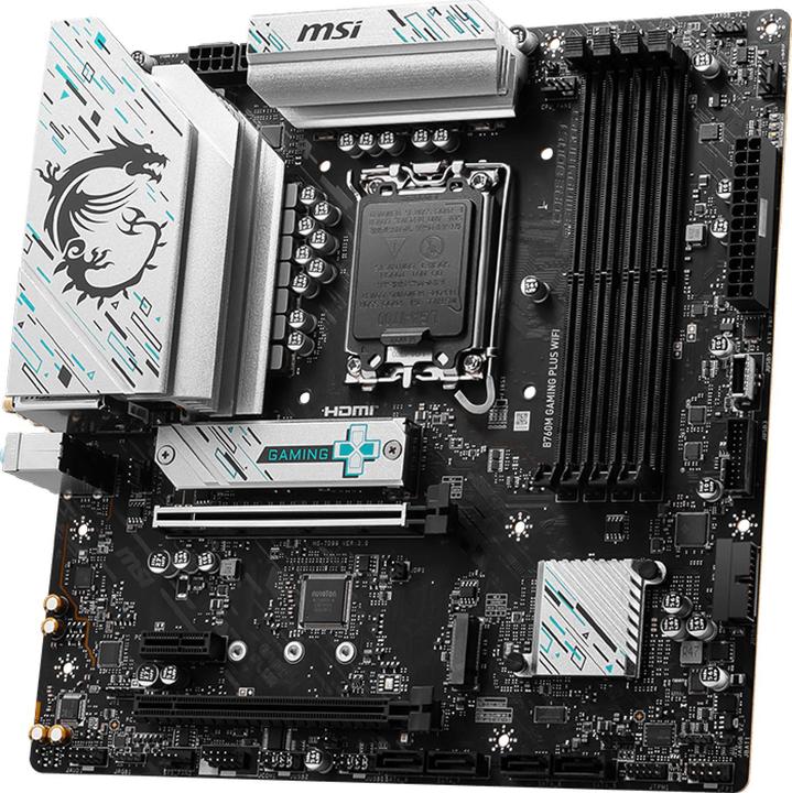 Produktbild MSI B760M GAMING PLUS WIFI (LGA 1700, Intel B760, mATX)
