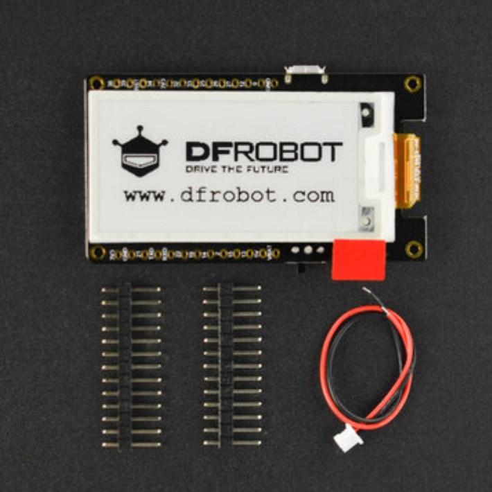 Actual product image DFRobot 250x122 2.13inch Black / White E-Ink Display Module with ESP32