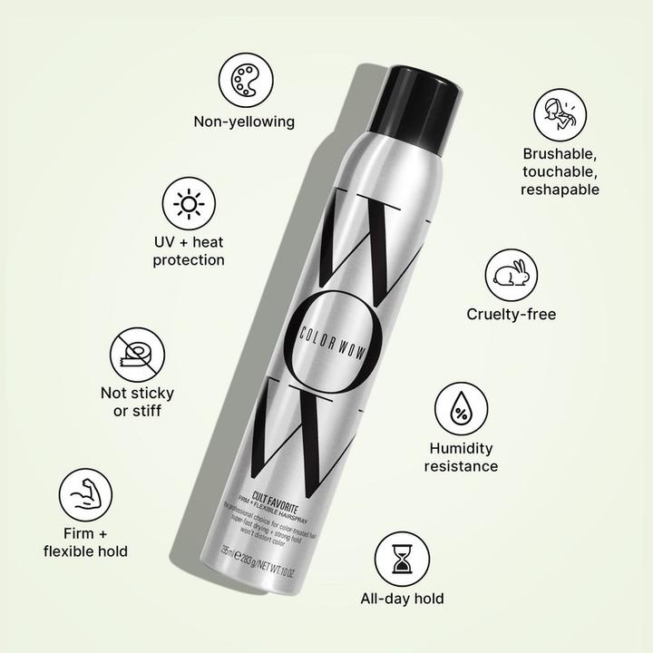 Image du produit Color Wow Cult Favorite Ferme + Laque flexible (295 ml)