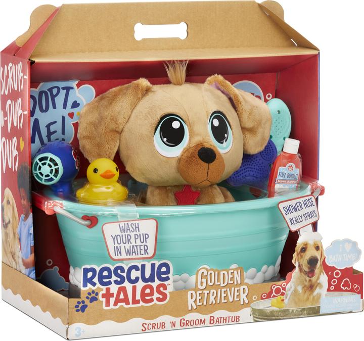 Produktbild Amo Toys Rescue Tales Scrub'n Groom Bathtub - Golden Retriever (40 cm)