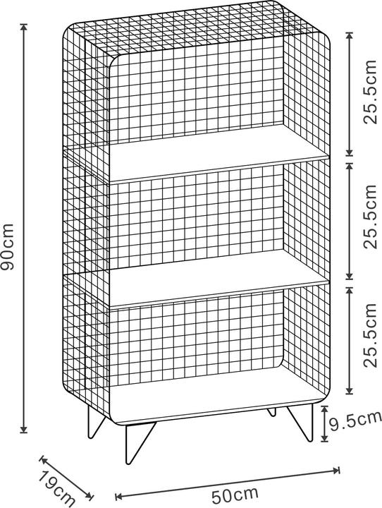 Actual product image En.Casa Volda (90 x 50 x 90 cm)