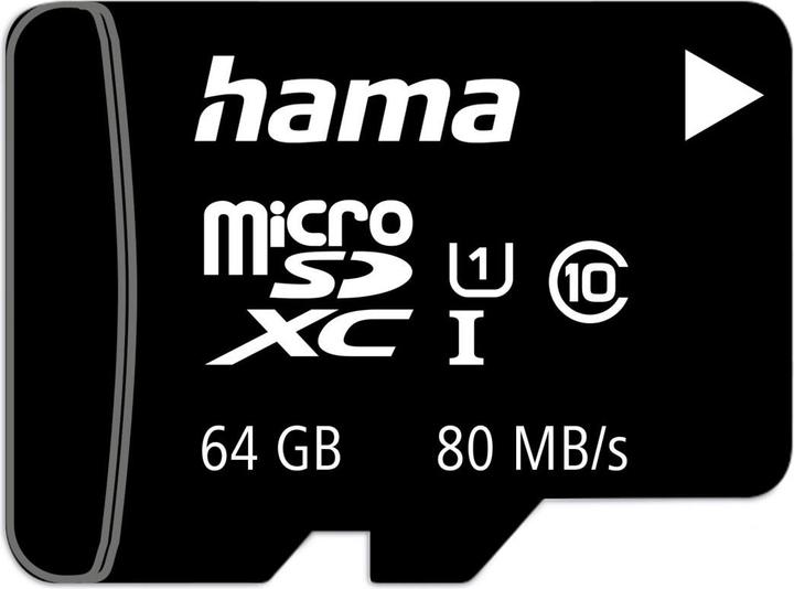Produktbild Hama 124140 (64 GB, microSDXC, U1, UHS-I)