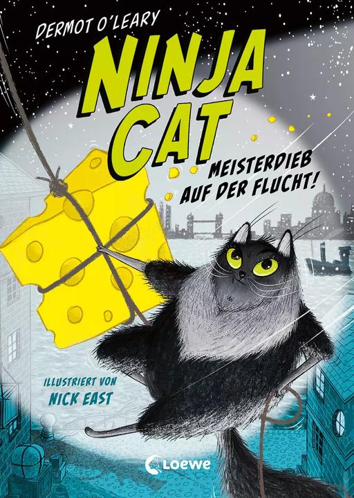Produktbild Ninja Cat (Band 2) - Meisterdieb auf der Flucht! (Deutsch, Dermot O'Leary, Nick East, Tamara Reisinger, Loewe Kinderbücher, 2023)