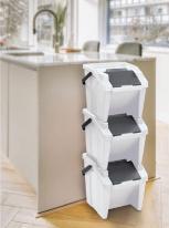 Actual product image Tontarelli vertical bin with asamoda28l yellow/black (28 l)
