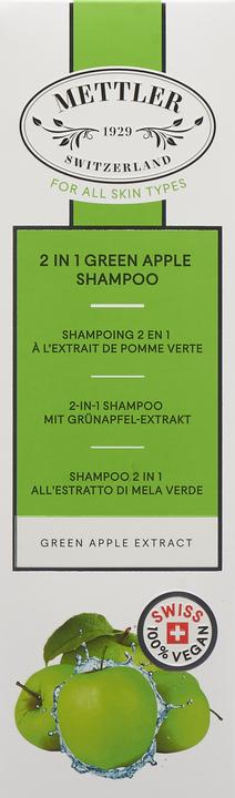 Actual product image Mettler1929 2-In-1 Shampoo with Green Apple Extract (200 ml, Liquid shampoo)