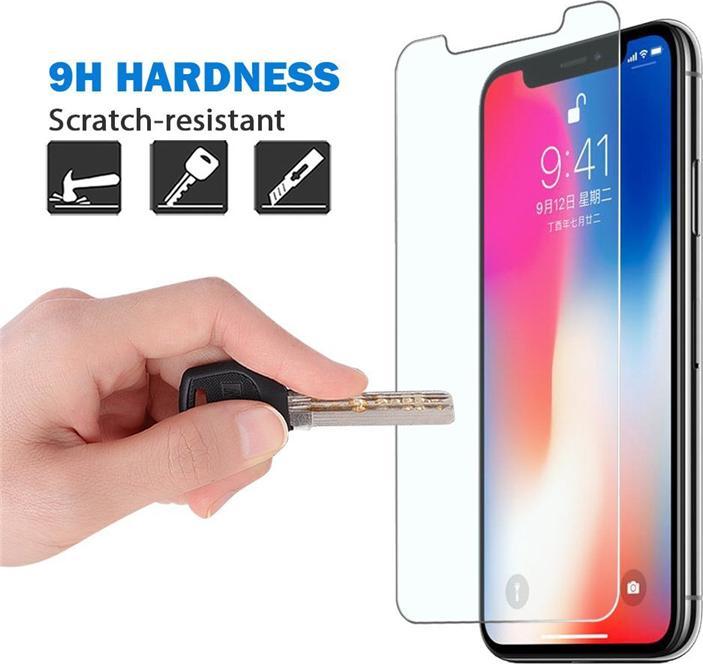 Produktbild JTI iPhone X/XS Displayschutzfolie - gehärtetes Glas (1 Stück, Apple iPhone XS, Apple iPhone X)