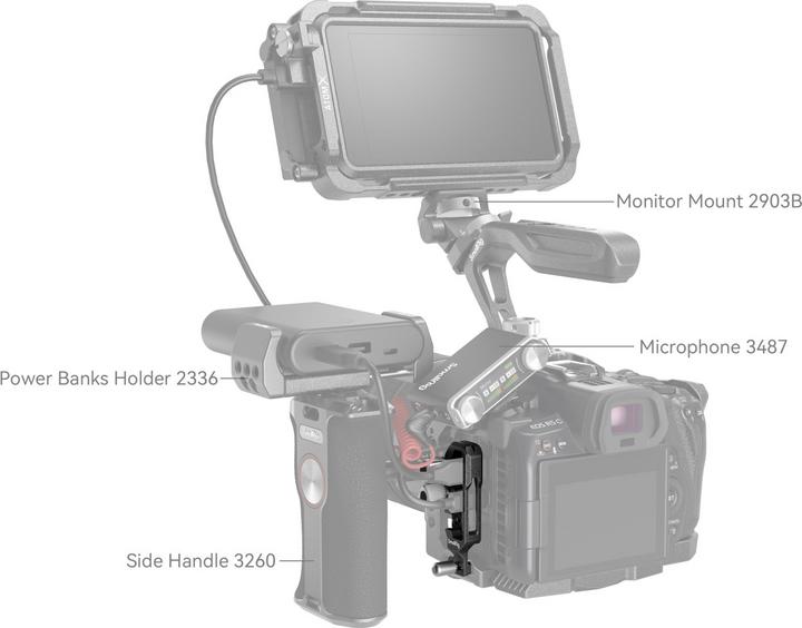 Actual product image SmallRig Black Mamba Cable Clamp (Cable)