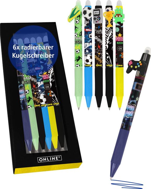 Actual product image Online 6er Pack Gelpen magiXX Boys gemischt (blue erasable, 1 x)