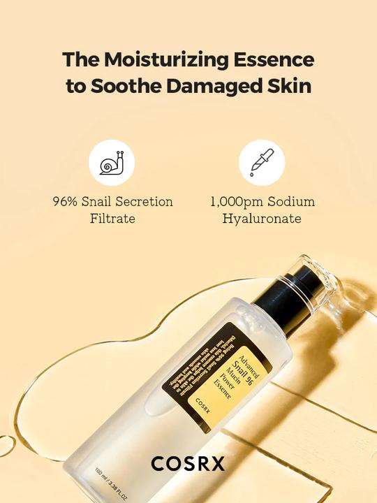 Actual product image Cosrx Advanced Snail 96 Mucin Power Essence (100 ml, 24h cream)