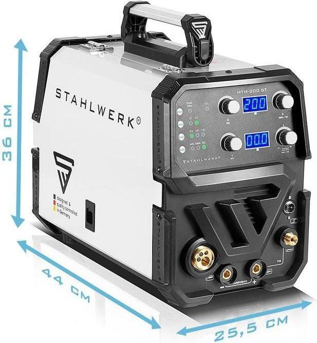 Immagine prodotto Stahlwerk Saldatrice combinata MTM-200 ST 3-in-1 con alimentazione filo sinergica da 200 A